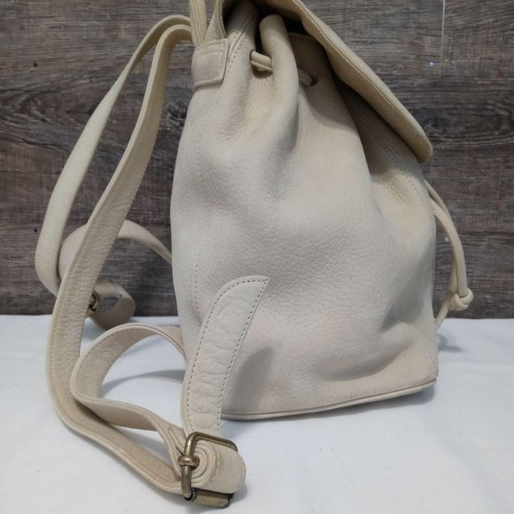 LJS Collection beige nubuck backpack - Picture 3 of 9